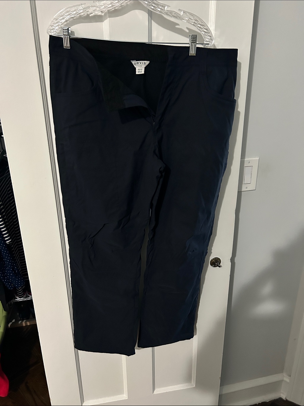 Orvis Men's Black Fleece Lined Pants